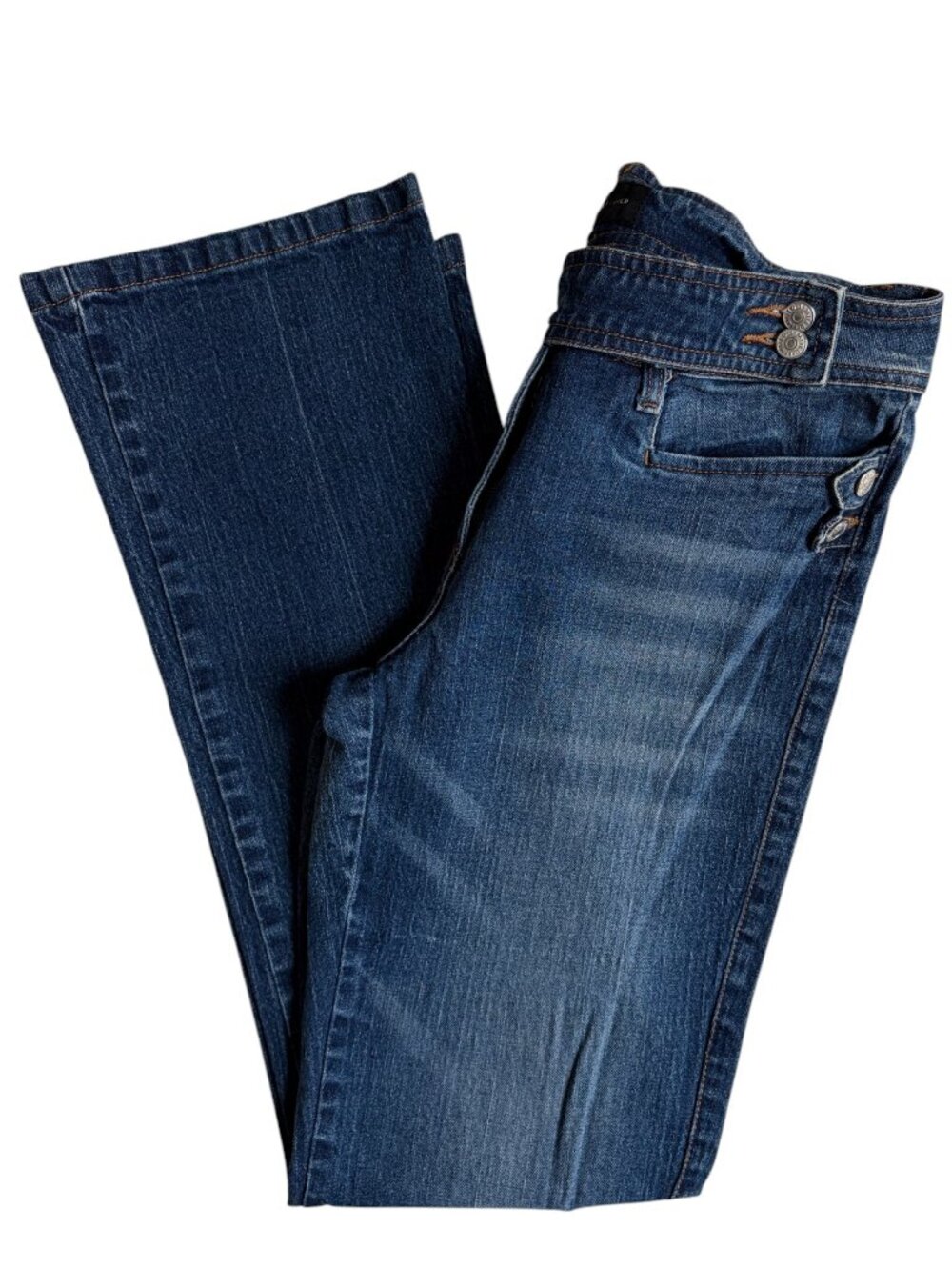 The‎ Limited Y2K Bootcut Jeans with Button Waist (Medium Wash) - Size 6